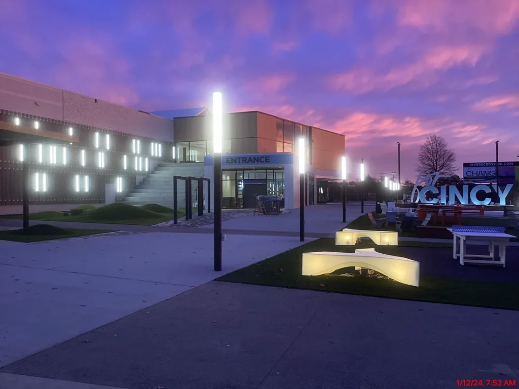 3D scanning service in progress documenting commercial space